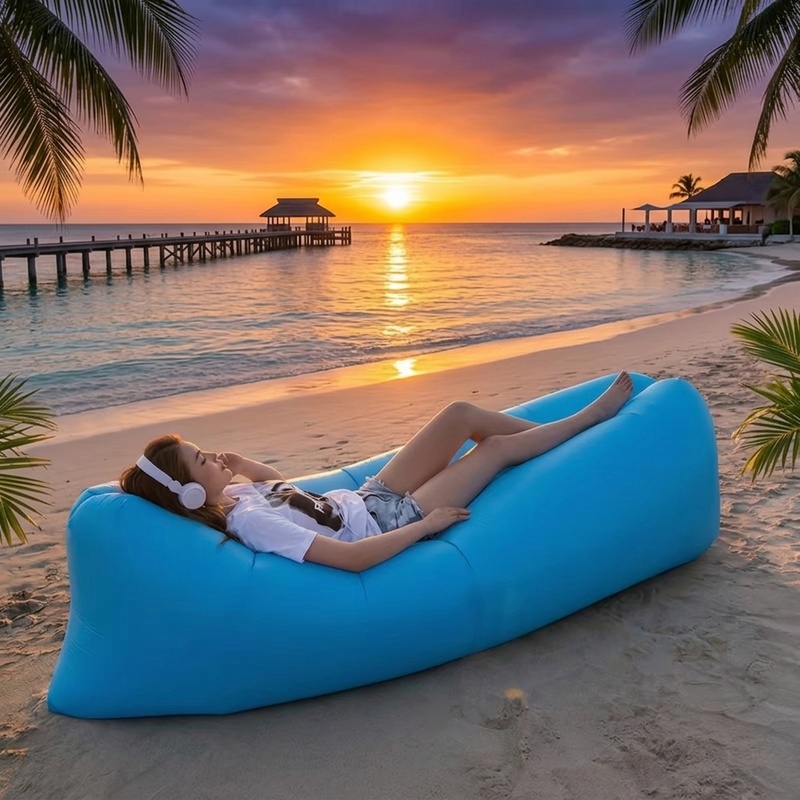 Outdoor Furniture European - Portable Inflatable Air Sofa, Fast Inflate