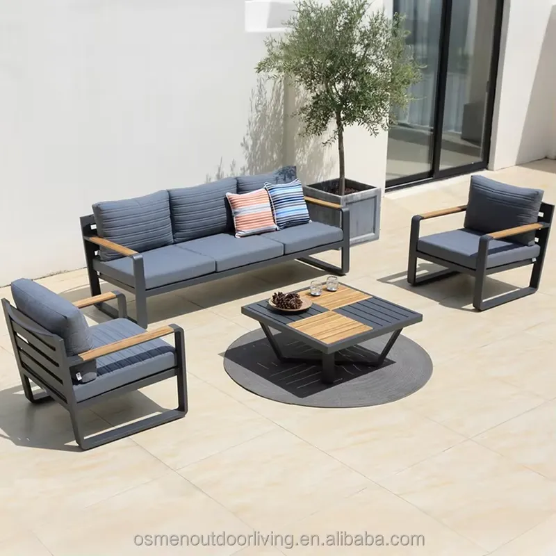 Outdoor Furniture Osmen - FOR OSMEN PORTOFINO MODERN ALUMINUM SOFA