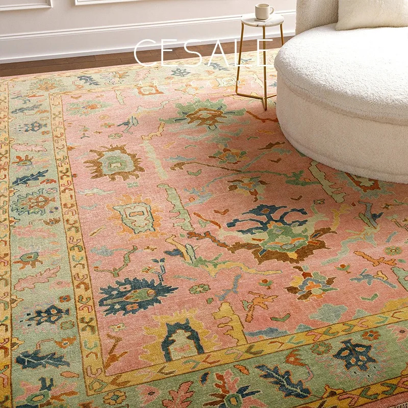 Outdoor Furniture For Cafe - Vintage Boho Living Room Carpet Traditional