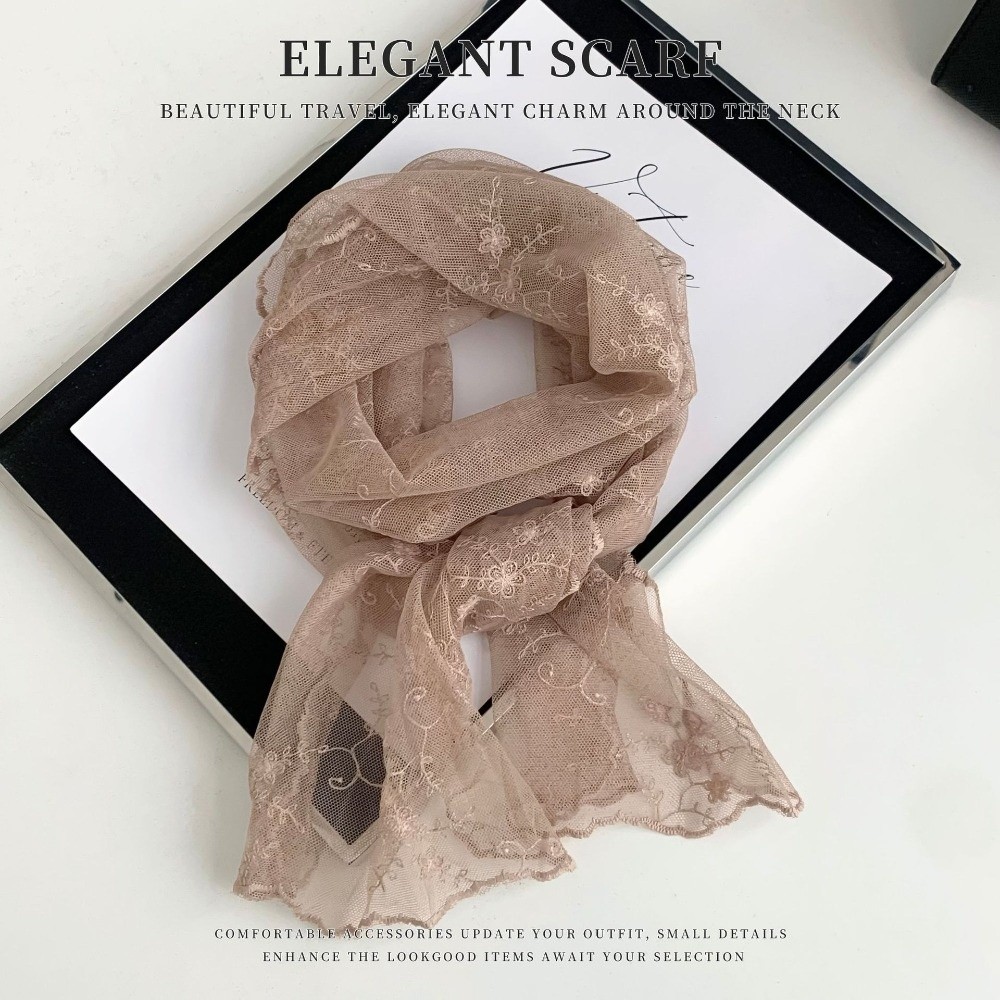 Fashion Long Lace Scarf Breath - Outdoor Furniture Decor 评论和价格