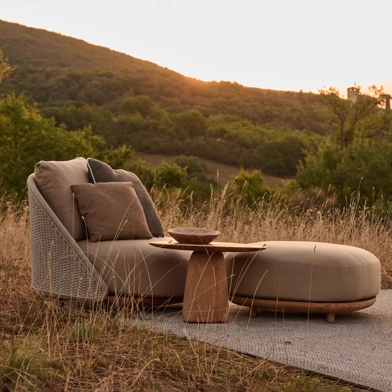 Nordic outdoor teak sofa villa - Outdoor Furniture Hotel 评论和价格