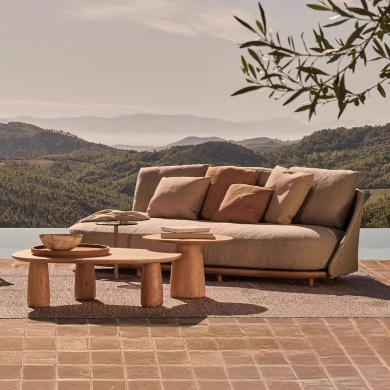 Nordic outdoor teak sofa villa - Outdoor Furniture Hotel 评论和价格