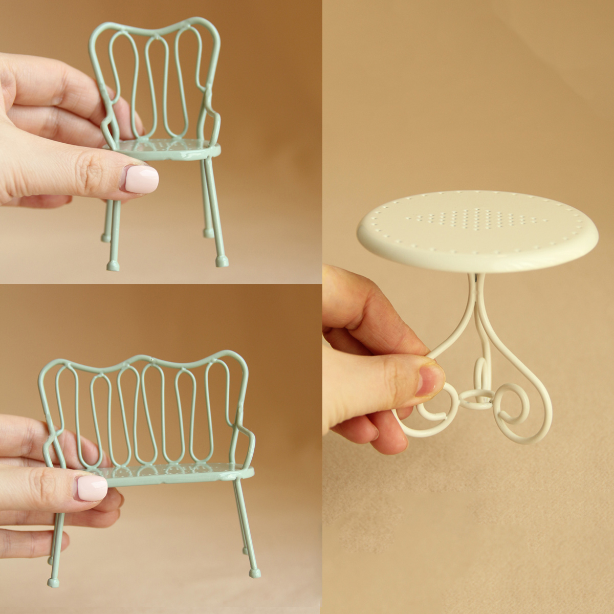 1:8/1:12 Miniature Iron Table  - Outdoor Furniture Hotel 评论和价格