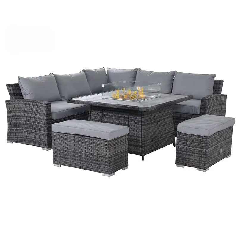 Garden Patio Sofa Set Waterpro - Outdoor Furniture Fire Pit Set 评论和价格
