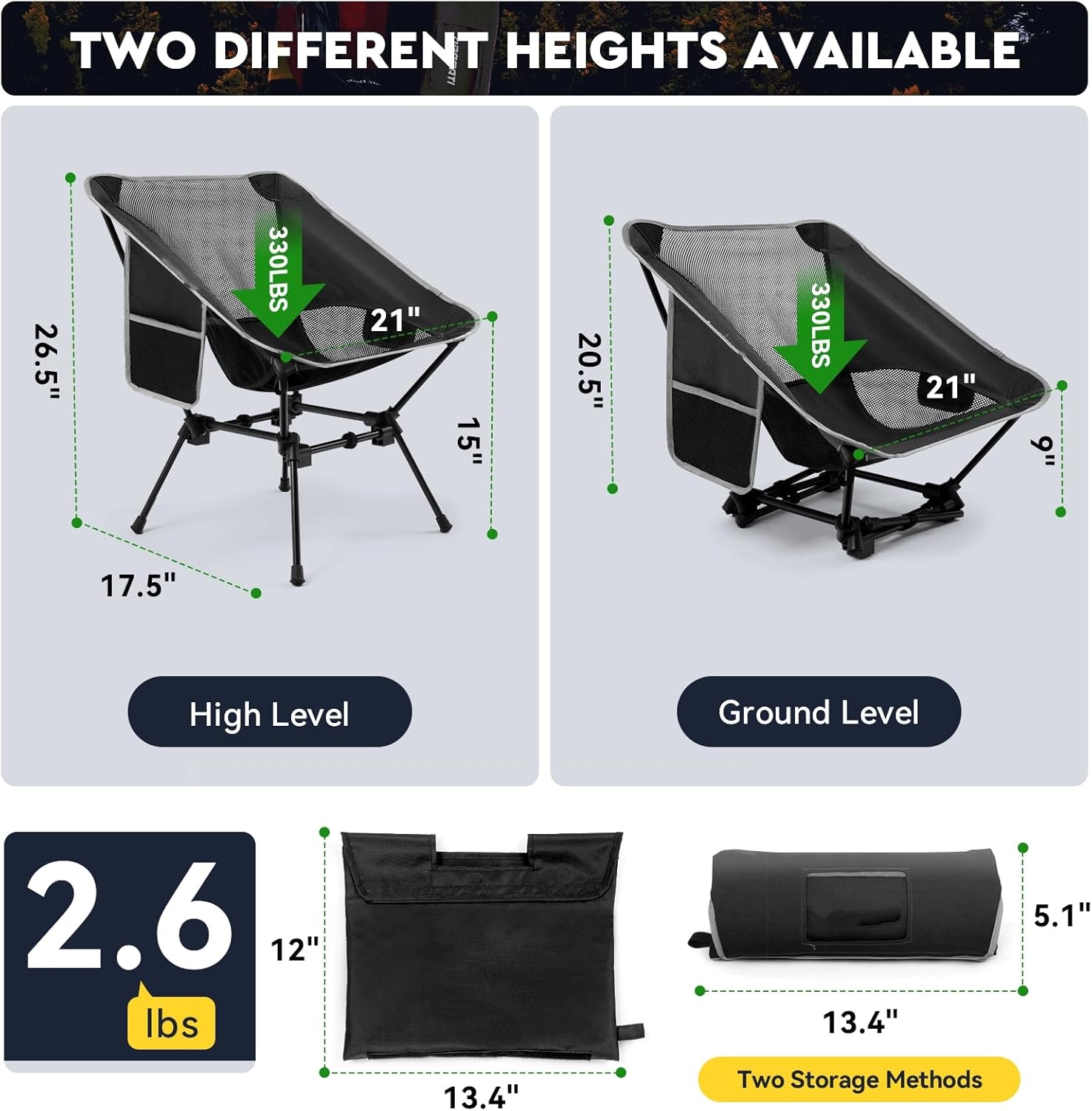 Lightweight Camping Chair,Camp - Outdoor Furniture Recliner Set 评论和价格
