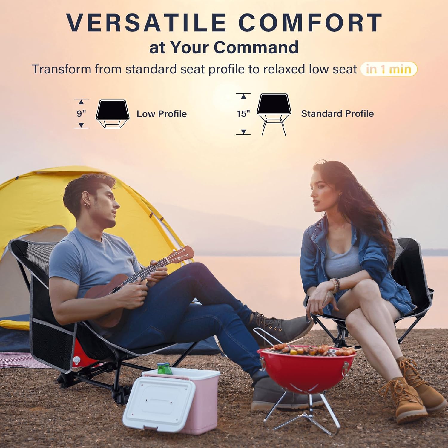 Lightweight Camping Chair,Camp - Outdoor Furniture Recliner Set 评论和价格
