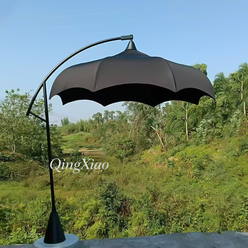 Arched Offset Cantilever Umbre - Outdoor Furniture For Cafe 评论和价格
