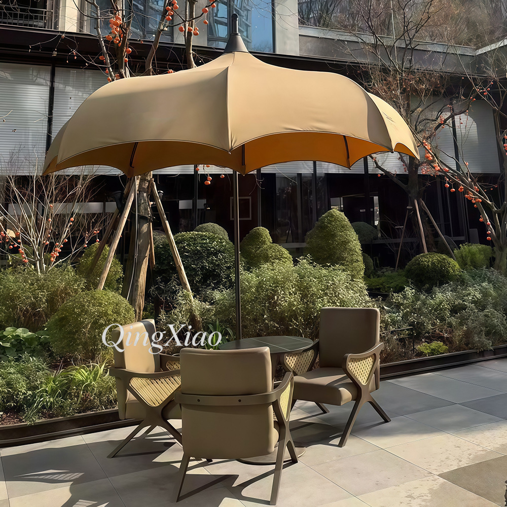 Arched Offset Cantilever Umbre - Outdoor Furniture For Cafe 评论和价格