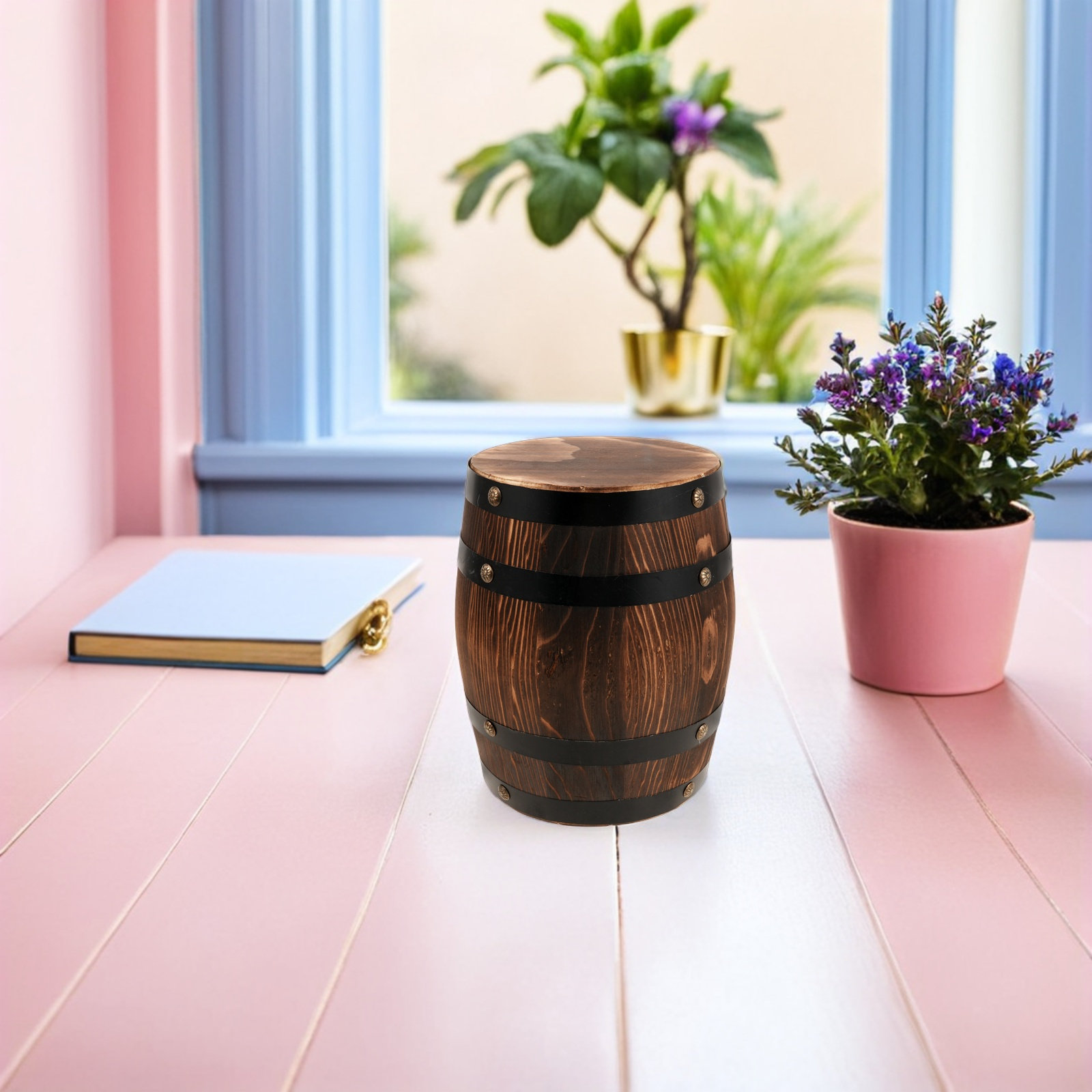 Wooden Vintage Stool Retro Out - Outdoor Furniture Decor 评论和价格