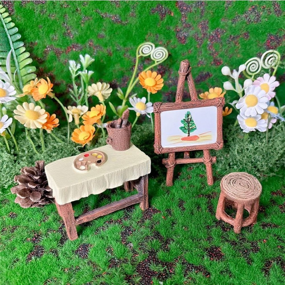 WORTHOWN-Fairy Garden,Miniatur - Outdoor Furniture Resin 评论和价格