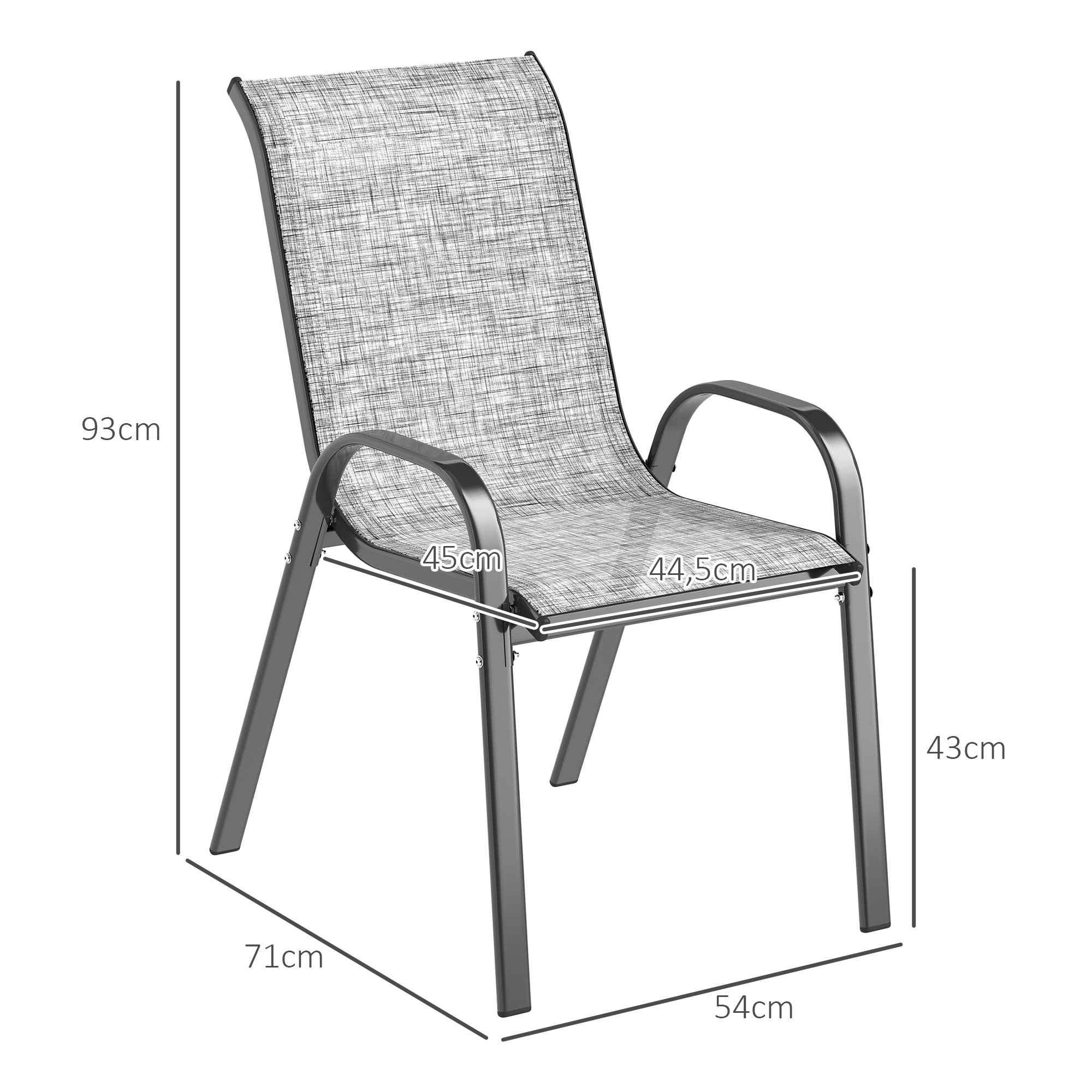 Set of 4 Patio Dining Chairs,  - Outdoor Furniture On Sale 评论和价格