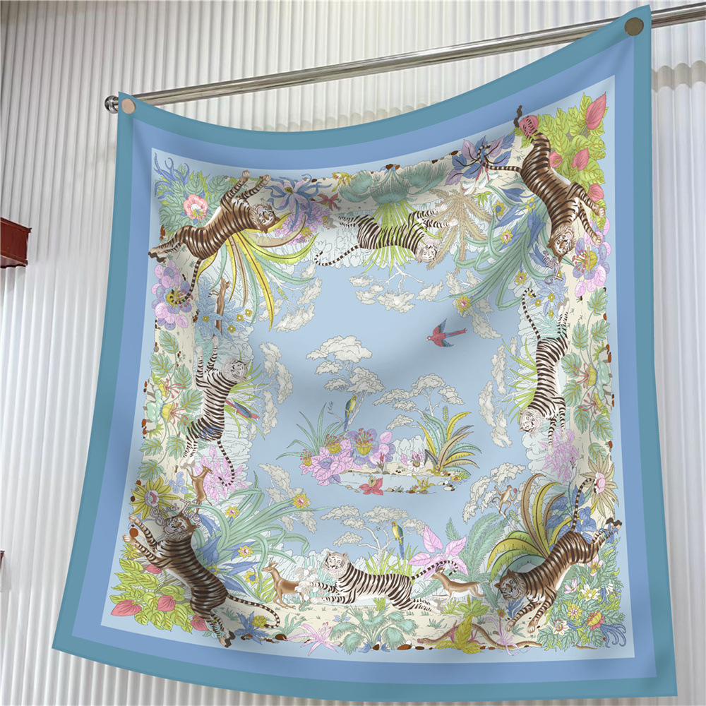New 90cm Scarf Flower Printing - Outdoor Furniture Decor 评论和价格
