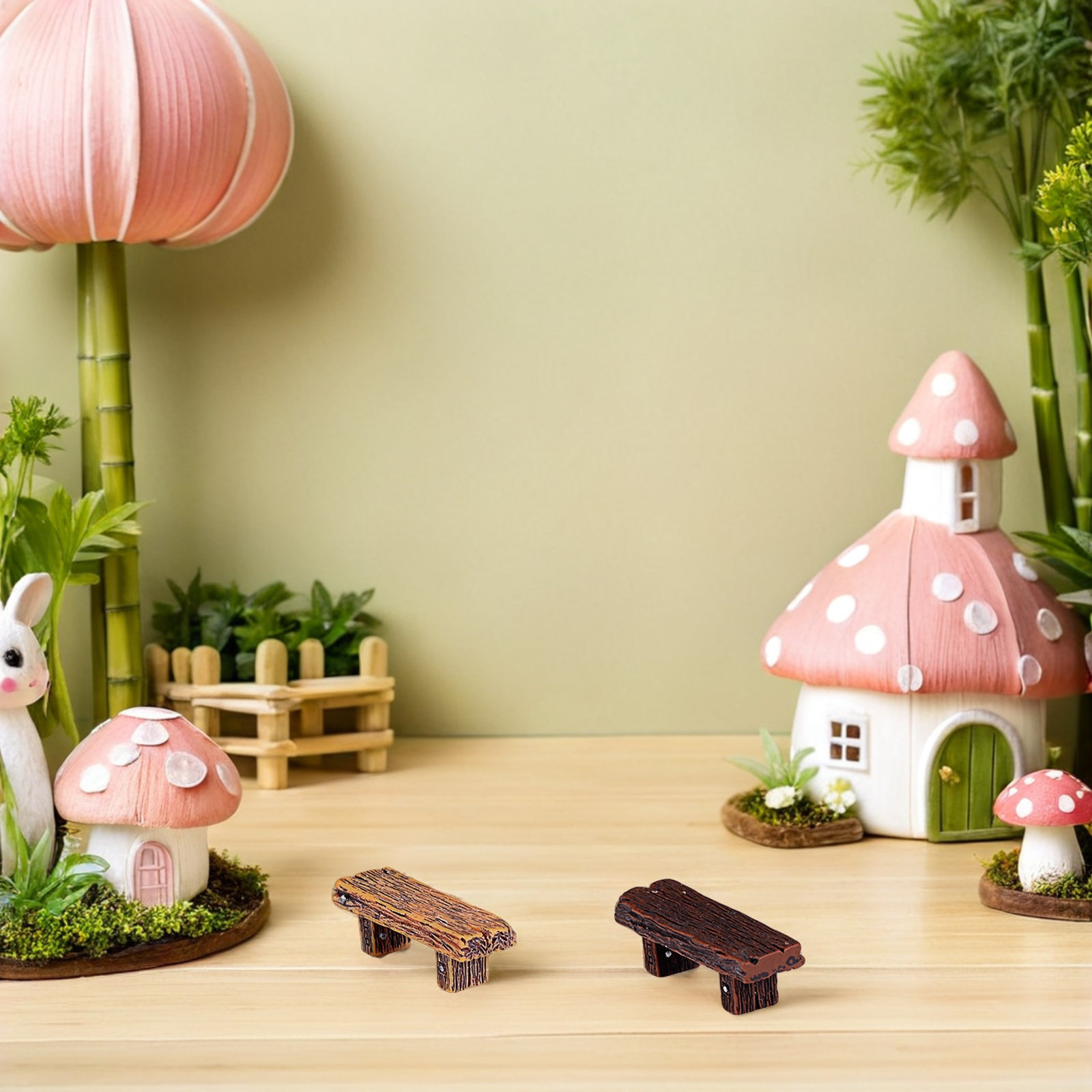 18Pcs Miniature Resin Bench Mo - Outdoor Furniture Resin 评论和价格
