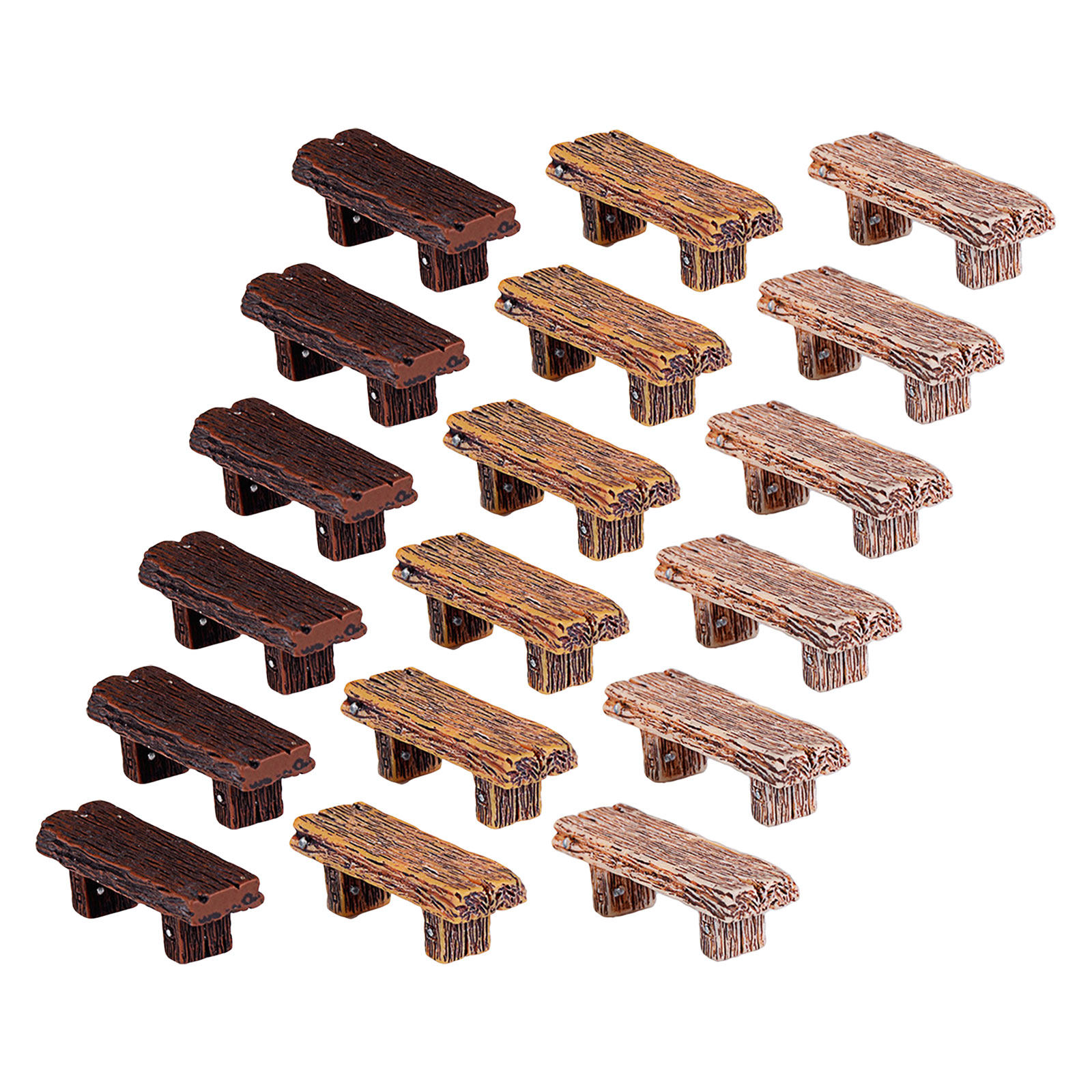 18Pcs Miniature Resin Bench Mo - Outdoor Furniture Resin 评论和价格