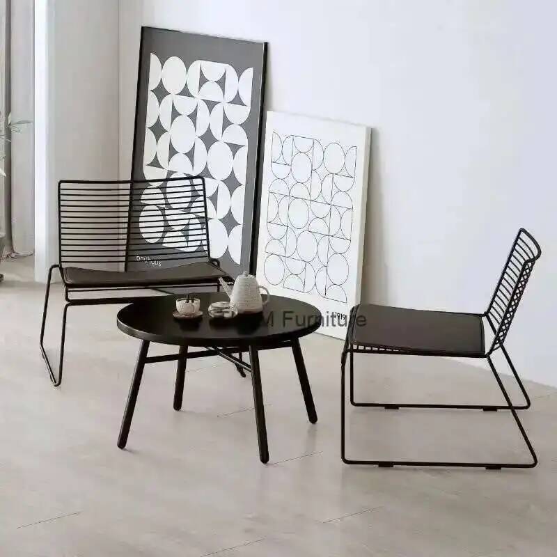 Simple Cafe Balcony Leisure Ir - Outdoor Furniture Shop 评论和价格
