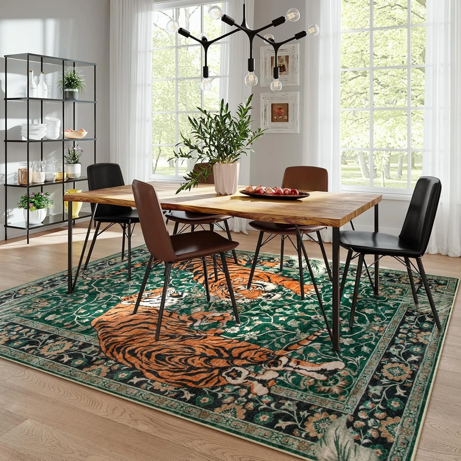 Jungle Tiger Rug for Living Ro - Outdoor Furniture For Cafe 评论和价格