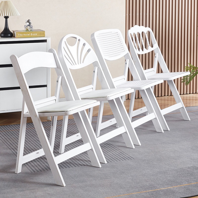Foldable Chair Plastic Banquet - Outdoor Furniture Resin 评论和价格