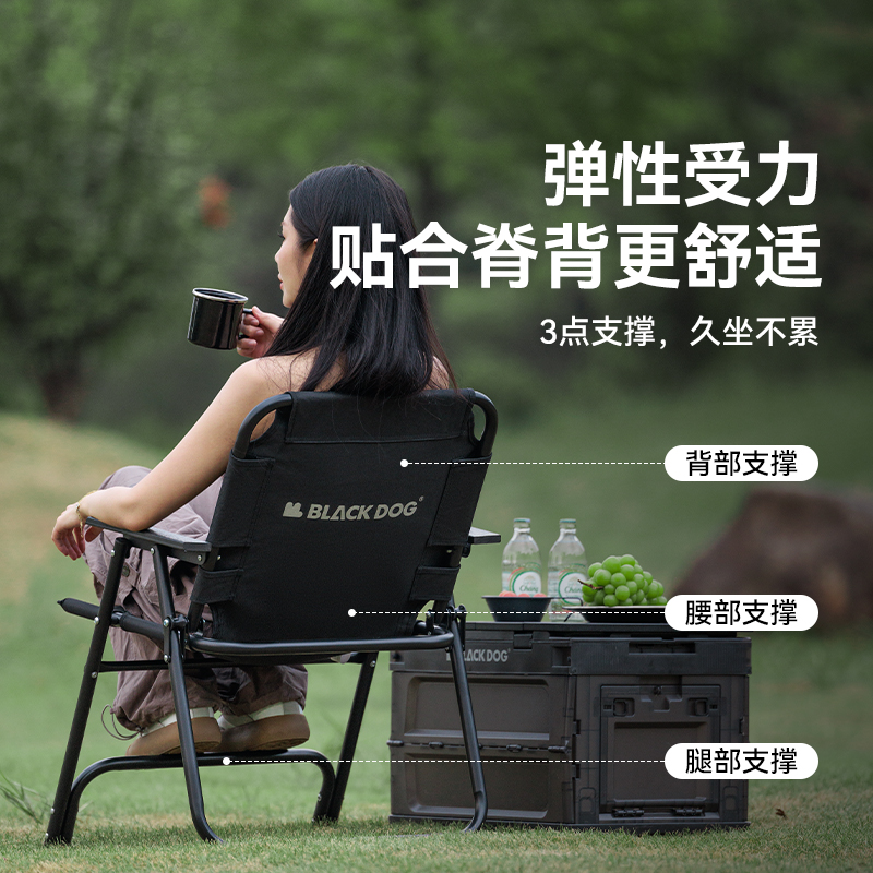 Black Dog Outdoor Camping Chai - Outdoor Furniture Recliner Set 评论和价格