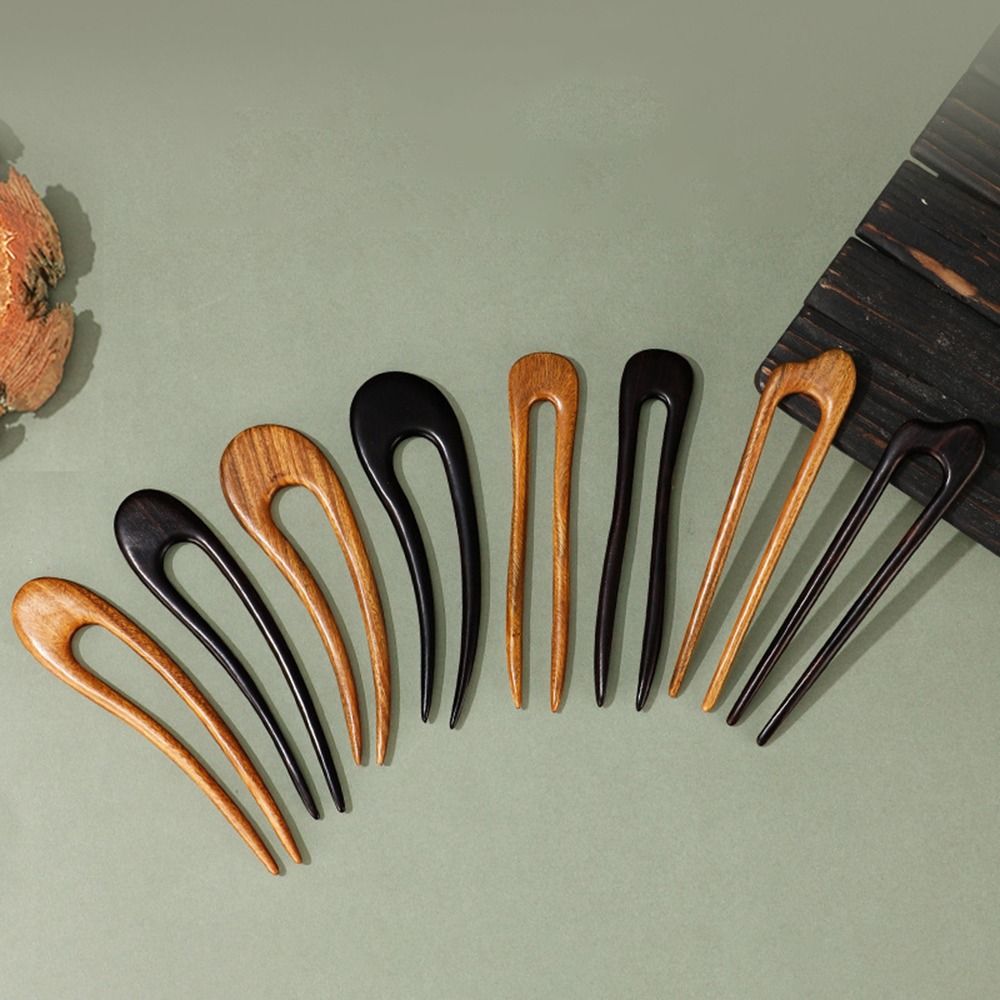 Headwear U Shaped Wooden Hair  - Outdoor Furniture Decor 评论和价格