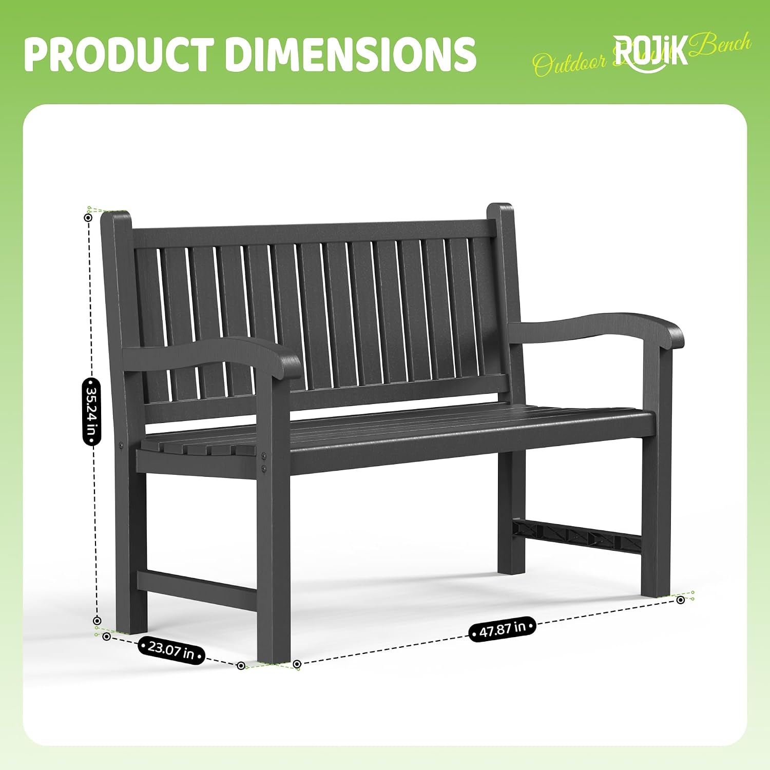 Outdoor Bench 2-Person Resin P - Outdoor Furniture Resin 评论和价格